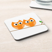 Twee Oranje Eigenaars in de Boom Onderzetter (Linkerzijde)