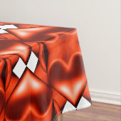 Twee Oranje Harten Tafelkleed (Voorbeeld)