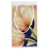 TWEE ORANJE TULIPS GIFT BAG KLEIN CADEAUZAKJE (Achterkant)