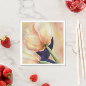 TWEE ORANJE TULIPS PAPIERNAPKINS SERVET (Insitu)