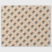 TWEE ORANJE TULIPS-WRAPPINGPAPIER CADEAUPAPIER (Vlak)