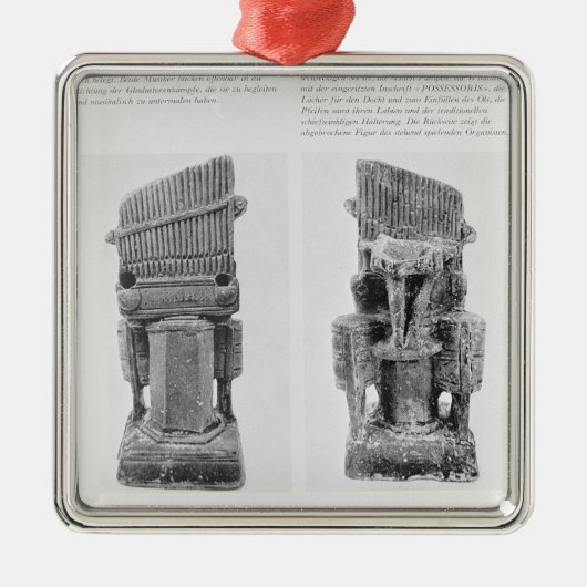 Twee organen metalen ornament (Voorkant)