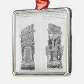 Twee organen metalen ornament (Links)