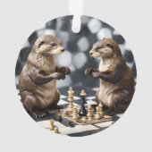 Twee Otters Schaken,  Ornament (achterkant)