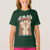 Twee otters t-shirt (Voorkant)