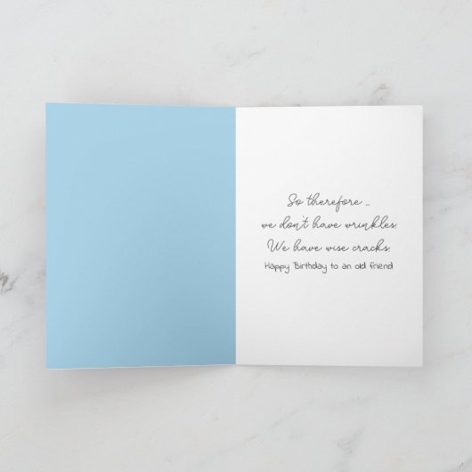 Twee oude dames op een bank kaart (Binnen)