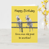 Twee oude geiten kaart (Gele Bloem)