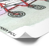 Twee oude Hippies Funny Poster van Rick London (Hoek)