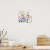 Twee Oude Hippies Grappige Poster van Rick London (Keuken)
