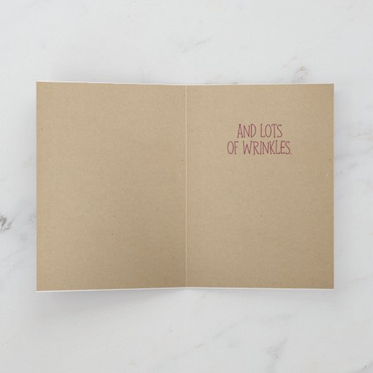 Twee oude Koeien jarig Kaart (Binnen)