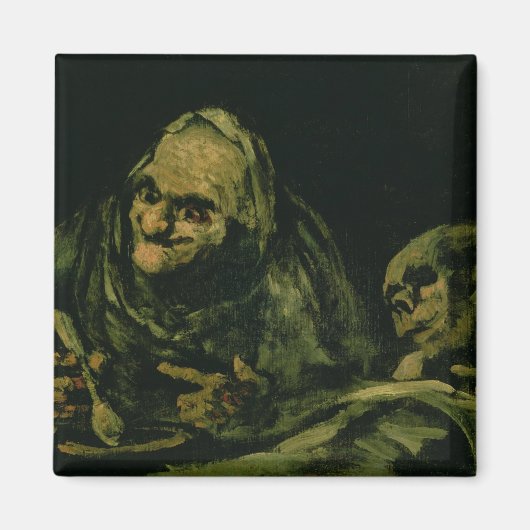 Twee oude Mannen die eten Magneet (Voorkant)