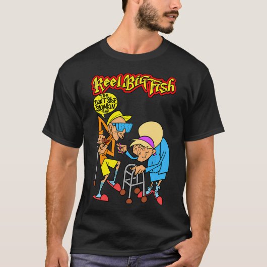 Twee oude mannen met typografie t-shirt (Voorkant)