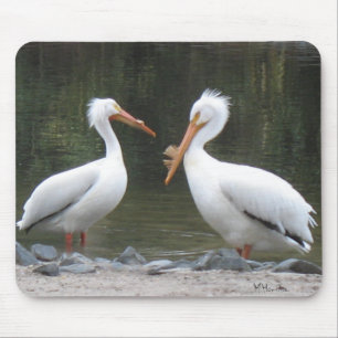 Twee oude vrienden Pelicans Muismat