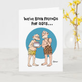 Twee oude vrienden verjaardag Kaart (Gele Bloem)