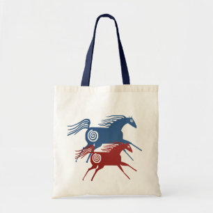 Twee ouderpaarden zak tote bag