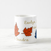 twee ouders , twee kinderen en een baby - op maat  koffiemok (Center)