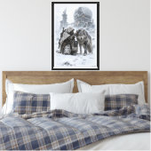 Twee overlevenden canvas afdruk (Insitu (Slaapkamer))