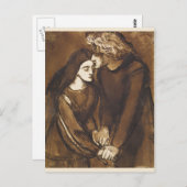 Twee overs van Dante Gabriel Rossetti Briefkaart (Voorkant / Achterkant)