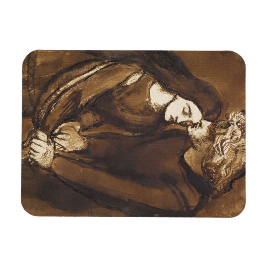 Twee overs van Dante Gabriel Rossetti Magneet (Horizontaal)