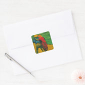 Twee overs van Vincent van Gogh Vierkante Sticker (Envelop)