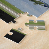 Twee P51-mosterdschappen vliegen door._WWII-vliegt Legpuzzel (Zijkant)