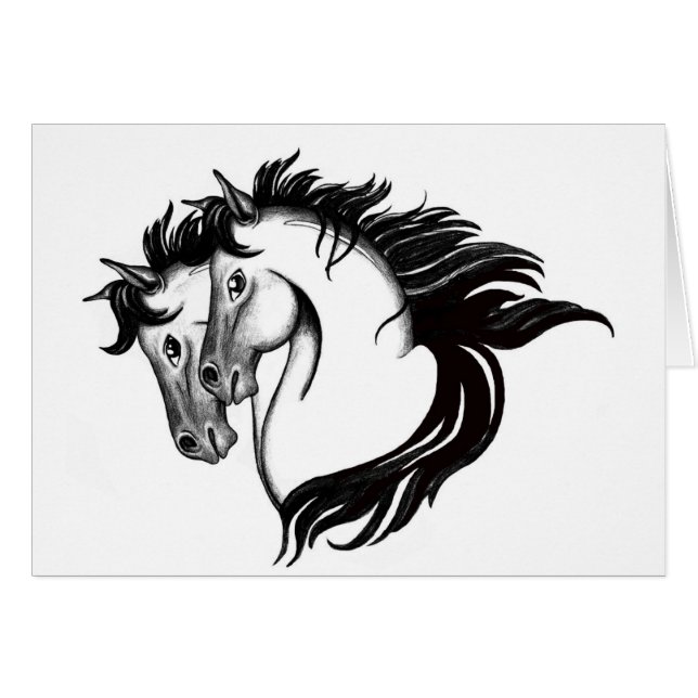 Twee paarden (Voorkant Horizontaal)