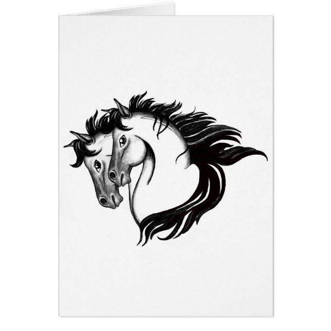 Twee paarden (Voorkant)