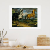 Twee paarden 1808 poster (Keuken)