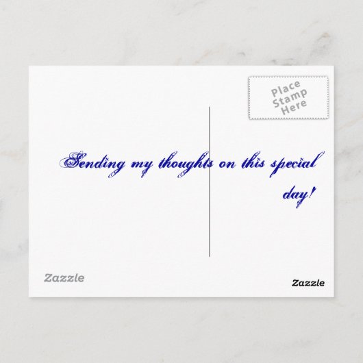 Twee paarden briefkaart (Achterkant)