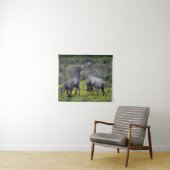 Twee paarden Buck en Play Wandkleed (In Situ (horizontaal))