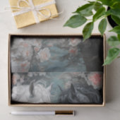 Twee paarden die elkaar liefdevol aankijken met bl tissuepapier (Geschenk)