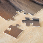Twee paarden die op het strand lopen bij zonsonder legpuzzel (Zijkant)
