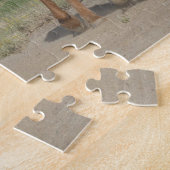 Twee paarden die spelen legpuzzel (Zijkant)