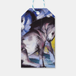 Twee paarden (door Franz Marc) Cadeaulabel