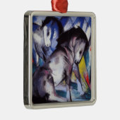 Twee paarden (door Franz Marc) Metalen Ornament (Rechts)