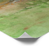 Twee paarden en een zigeunerwagen - Canvasafdruk Poster (Hoek)