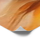 Twee paarden galopperen modern abstract poster (Hoek)