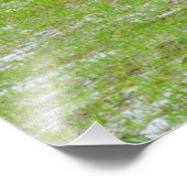 Twee paarden grazen foto afdruk (Hoek)