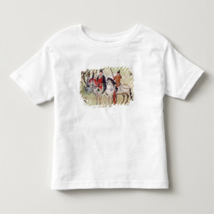 Twee paarden in een landschap kinder shirts