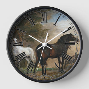 Twee Paarden in Weiland