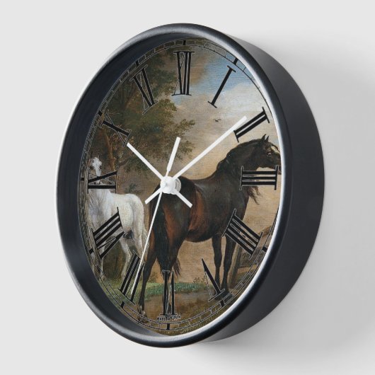 Twee Paarden in Weiland (Hoek)