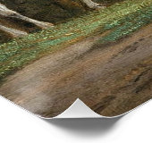 Twee Paarden in Weiland Perfect Poster (Hoek)