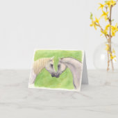 Twee paarden kaart (Gele Bloem)