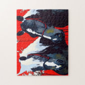 Twee paarden legpuzzel (Verticaal)