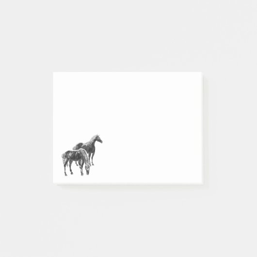 Twee paarden post-it® notes (Voorkant)