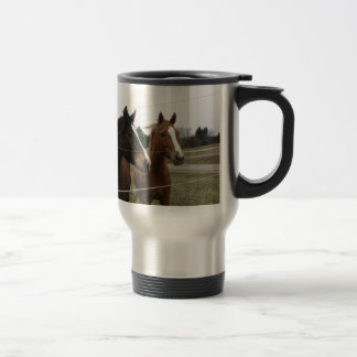 Twee paarden reisbeker