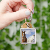 Twee paarden sleutelhanger (Hand)