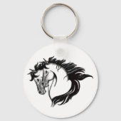 Twee paarden sleutelhanger (Voorkant)