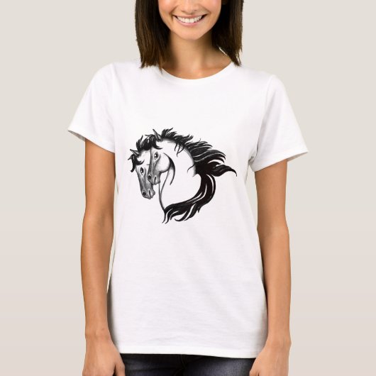 Twee paarden t-shirt (Voorkant)