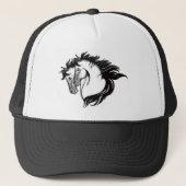 Twee paarden trucker pet (Voorkant)